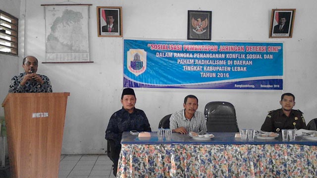 Sosialisasi Pemantapan Jaringan Deteksi Dini tanggal 29 Desember 2016